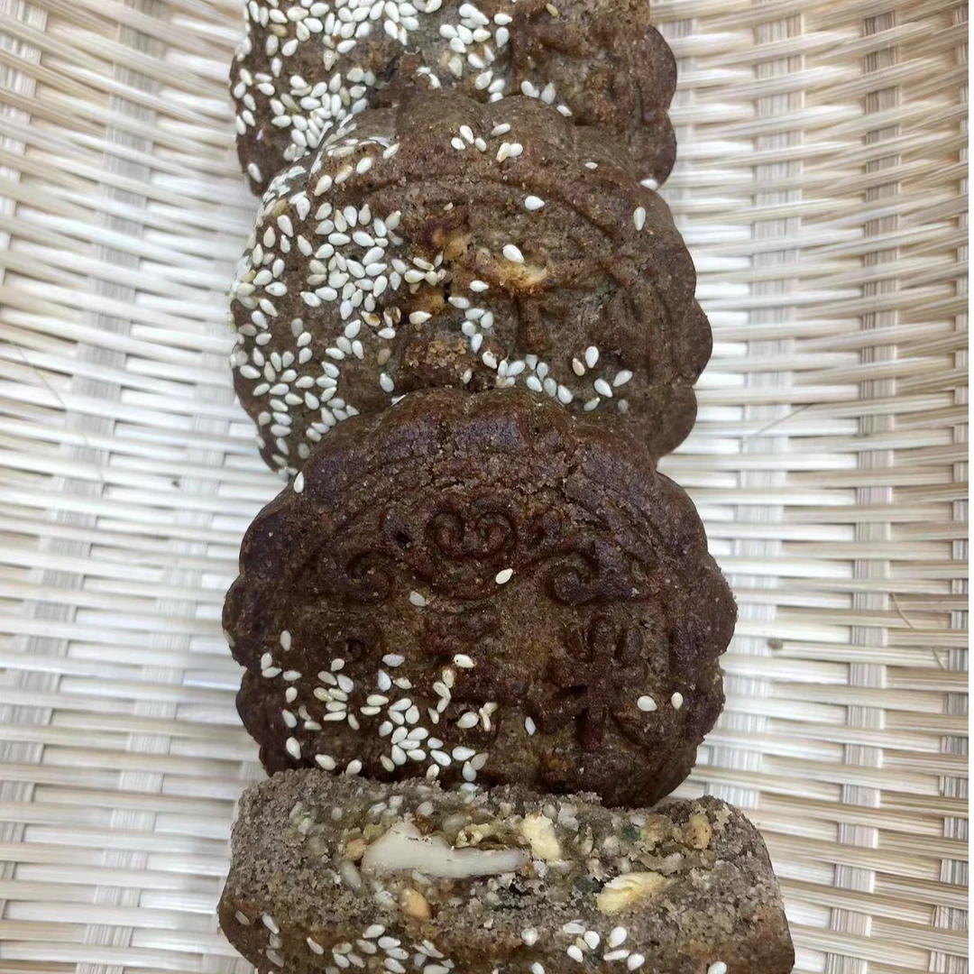 【永乐农人】东北老式黑香米月饼400g3袋