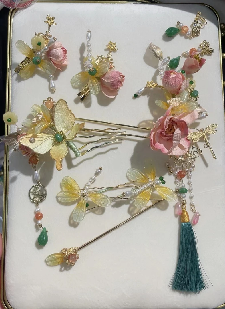 定制系•中式手工花新娘饰品HZ544F