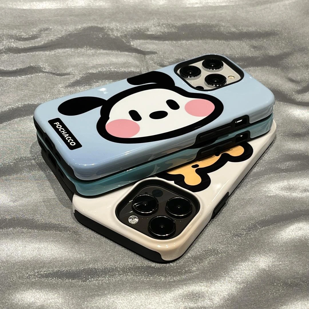 趣味可爱卡通帕恰狗壳适用于iPhone14puls二合一亮面菲林壳苹果11