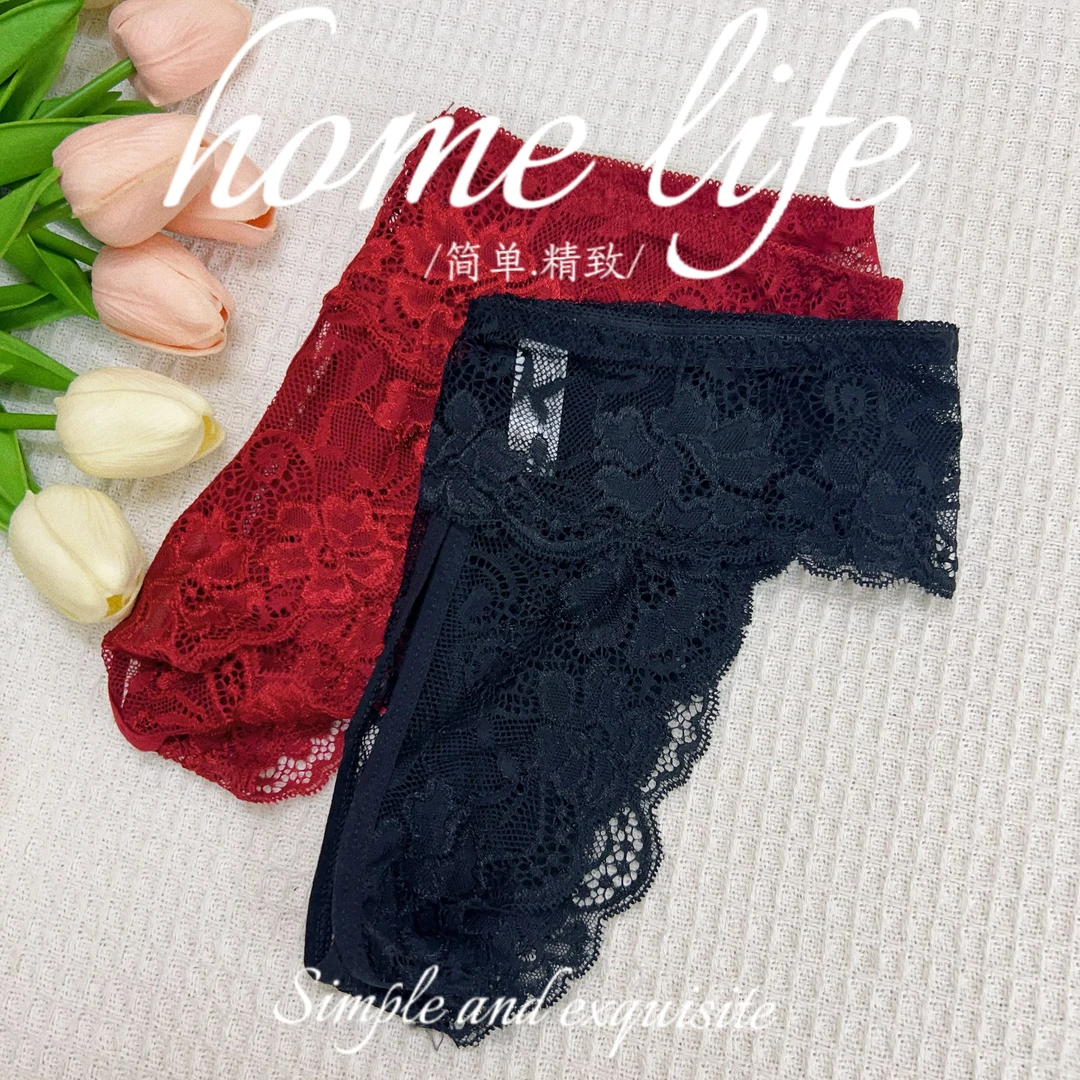 5009-1#大码加肥纯欲诱惑透气蕾丝性感女士内裤，建议90-240斤可穿