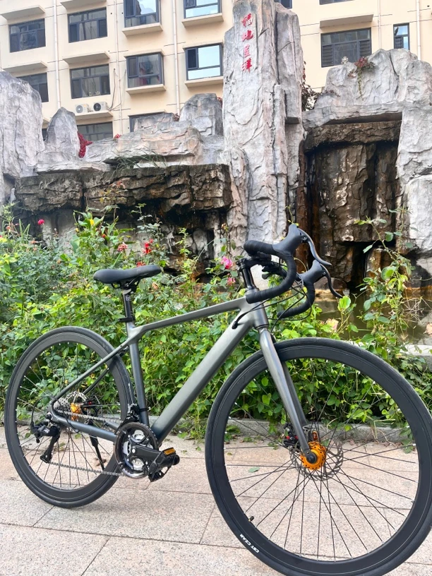 屹安达补土铝合金公路自行车破风竞赛骑行男女通用学生自行车