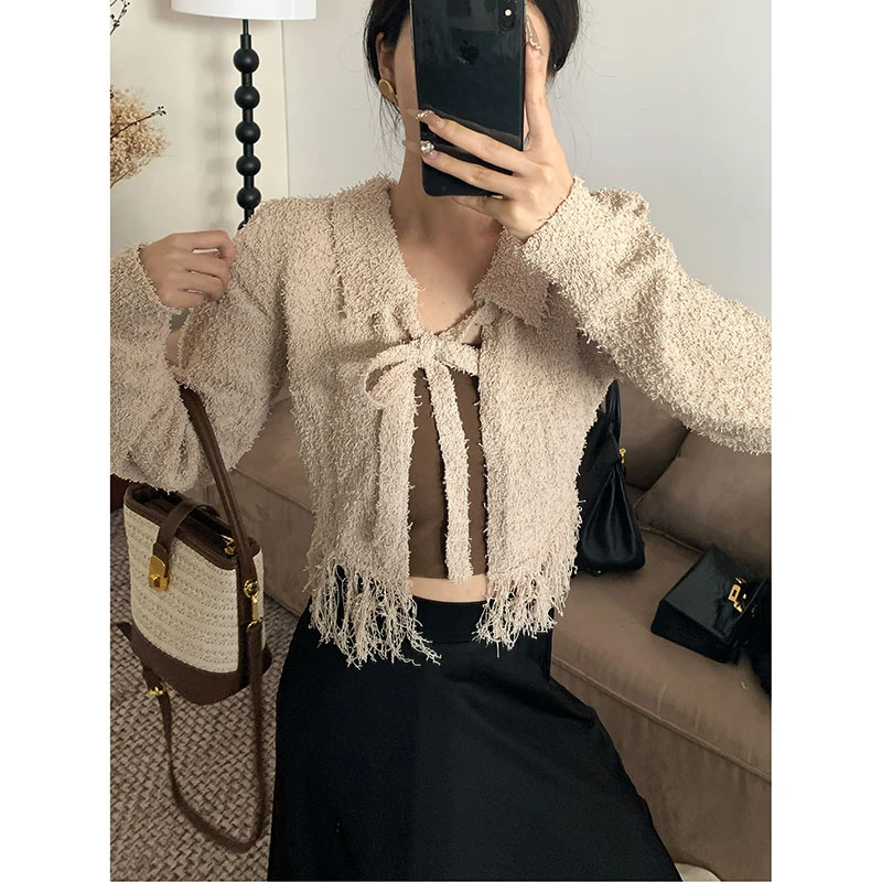 利达 NEW DADADA 显瘦时尚百搭毛织小衫S72