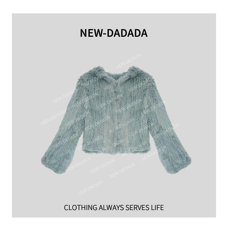 利达 NEW DADADA【小妲己】气质毛毛连帽外套TDK2159