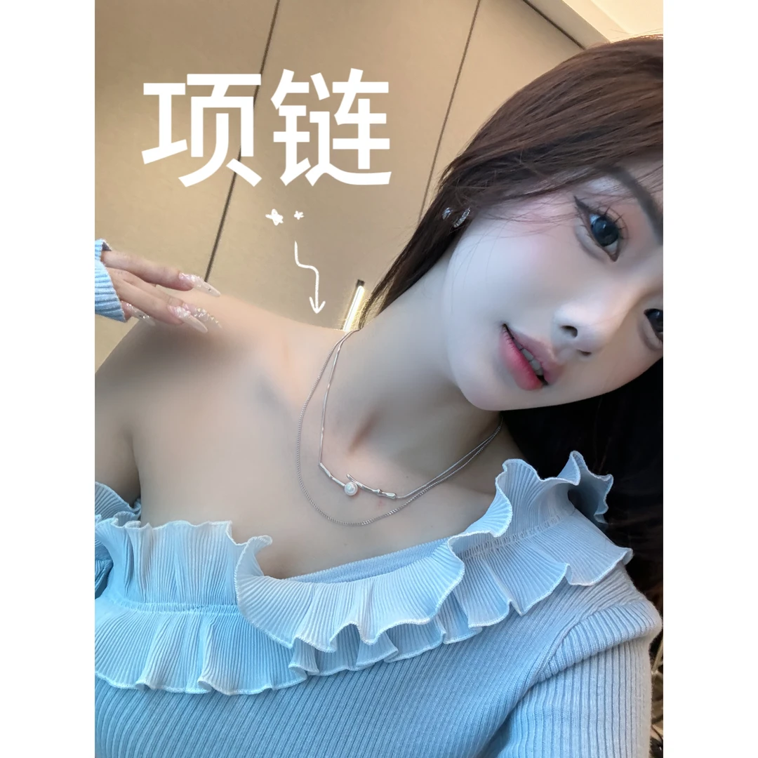 钛钢项链 利达 NEW DADADA【利达同款】气质百搭时尚简约项链TE396