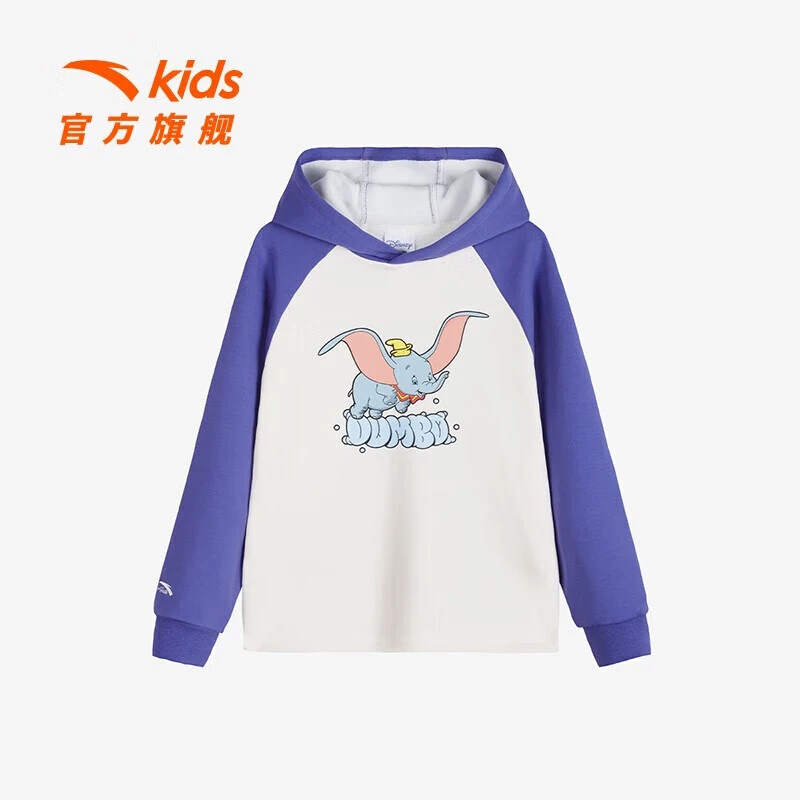 安踏儿童卫衣女童长袖时尚休闲连帽中大童春季秋季362348723N