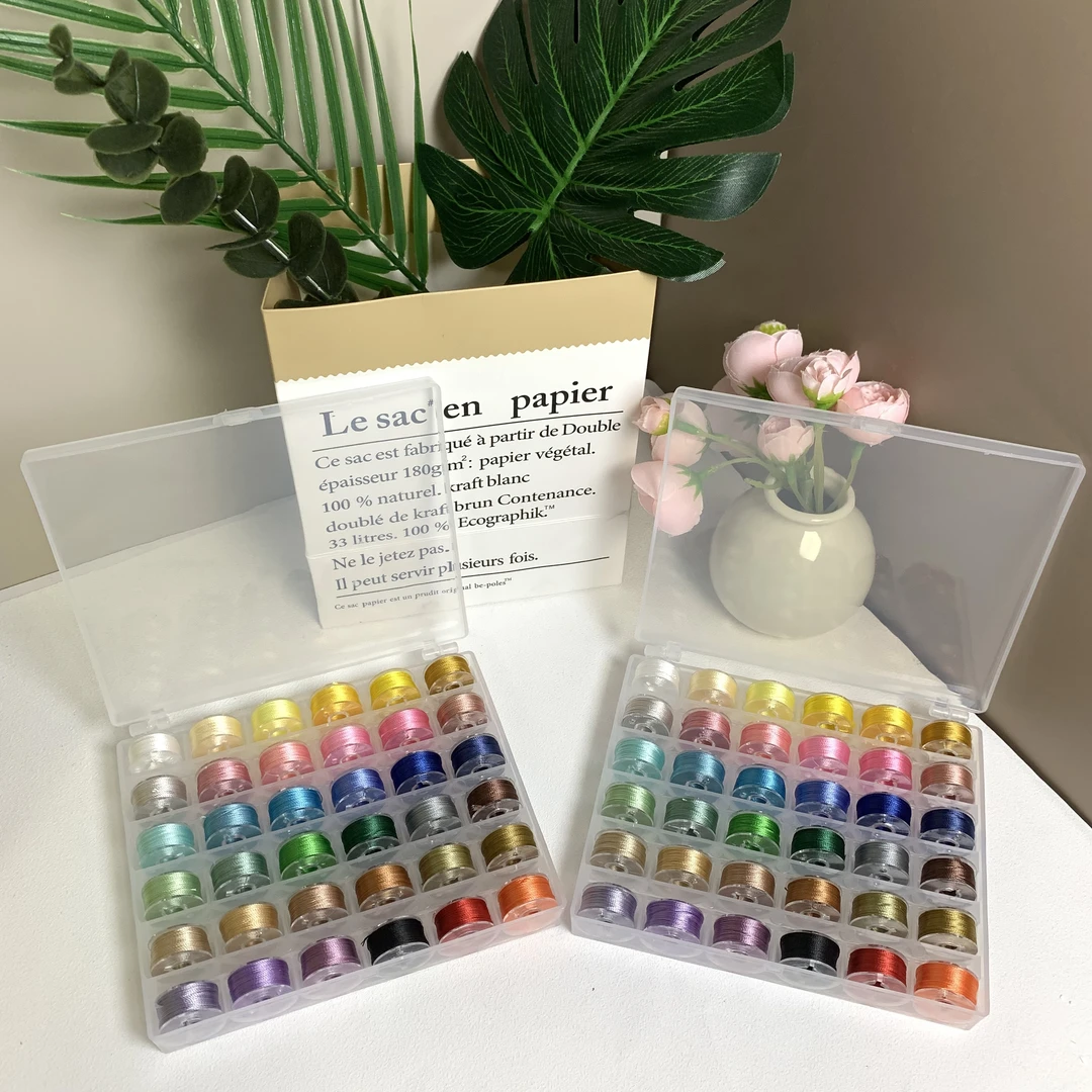 艺高【愉掌柜】36色套盒分装线股线 3股绕线手工DIY编织线圈渐变色