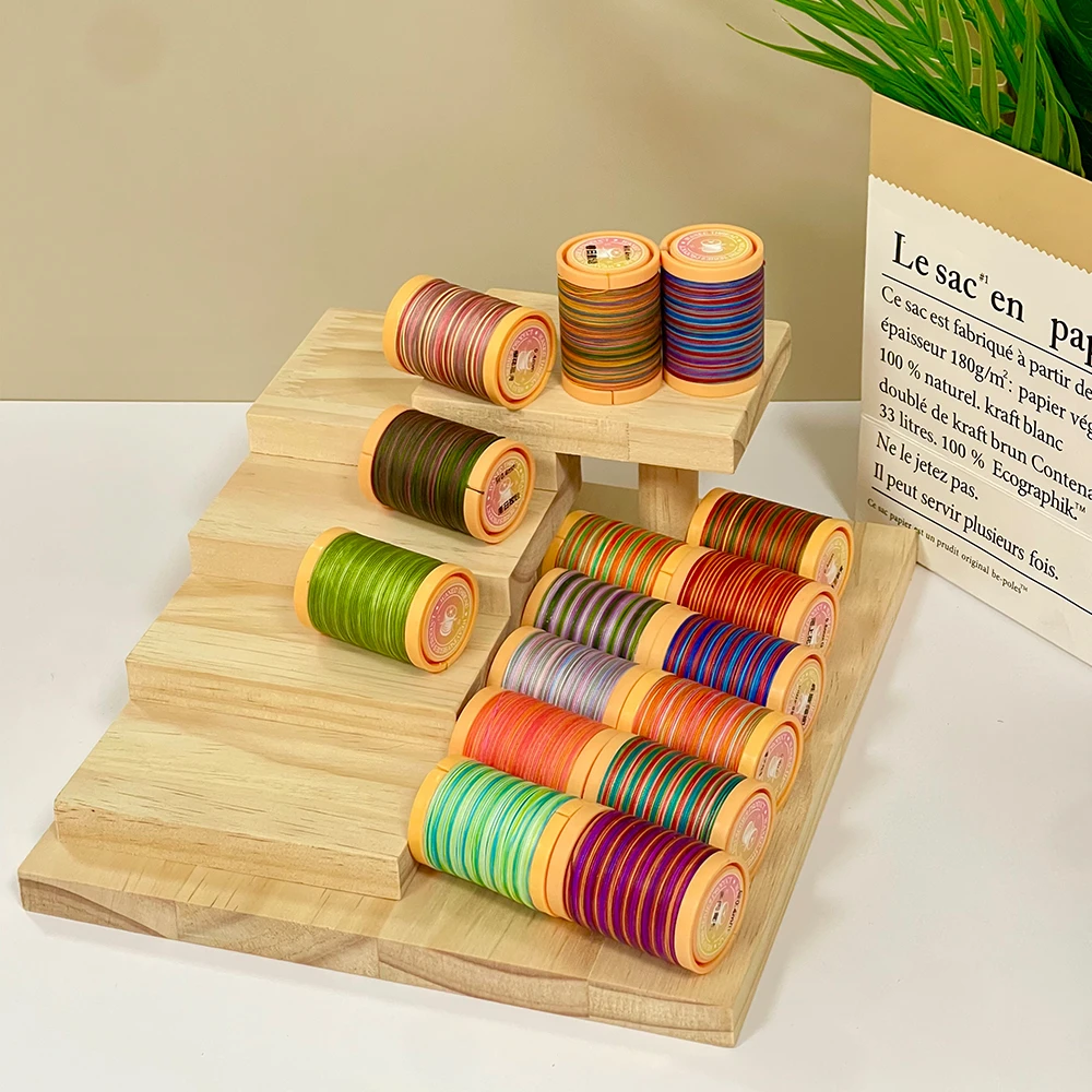 艺高0.4mm0.5mm段染扁蜡线编绳编织线渐变蜡线编蝴蝶细线中卷