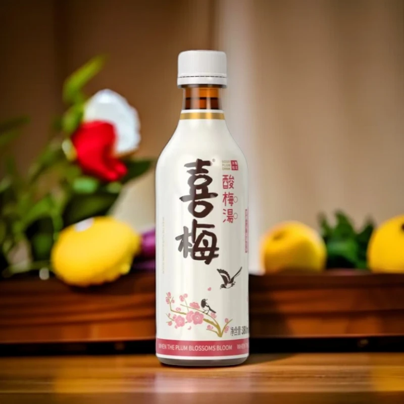 喜梅冰糖桂花酸梅汤饮料瓶装尝鲜装非原箱(380ml*2瓶)0脂肪开胃