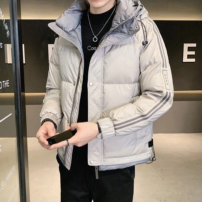 雅鹿新款冬季羽绒服男士加厚外套2024年新款男装秋冬季潮流保暖连