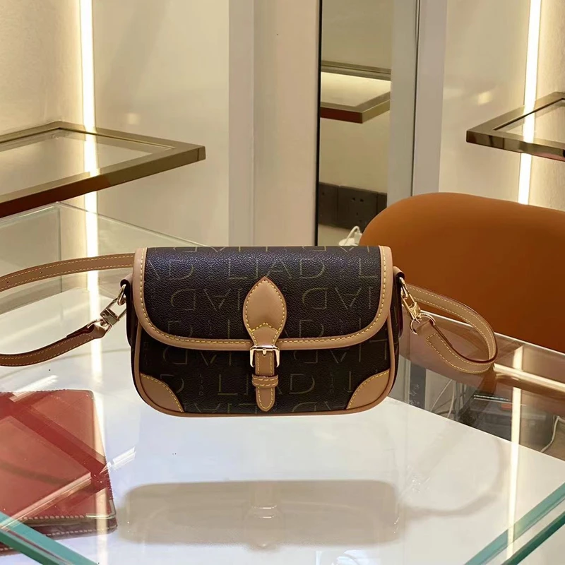 利昂多通勤小方包女2025新款包包小众设计腋下单肩包休闲斜挎包女