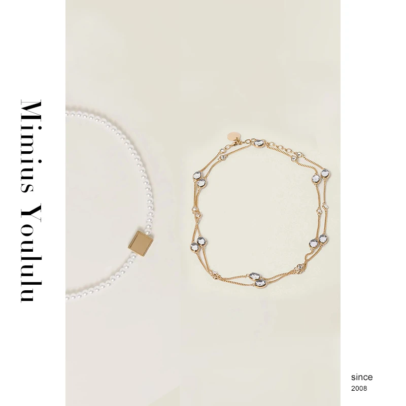 【mimius】&B游鹿鹿 miu系富贵千金水钻珠珠相连 汉服 WF08331