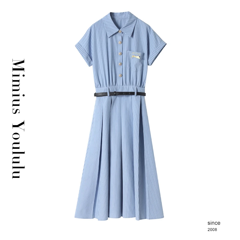 【mimius】&小野【孚日广场】连衣裙（含腰带/无口袋） F07006