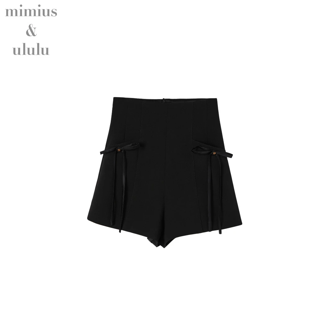 【mimius】橘子 高腰蝴蝶结装饰短裤 D01065