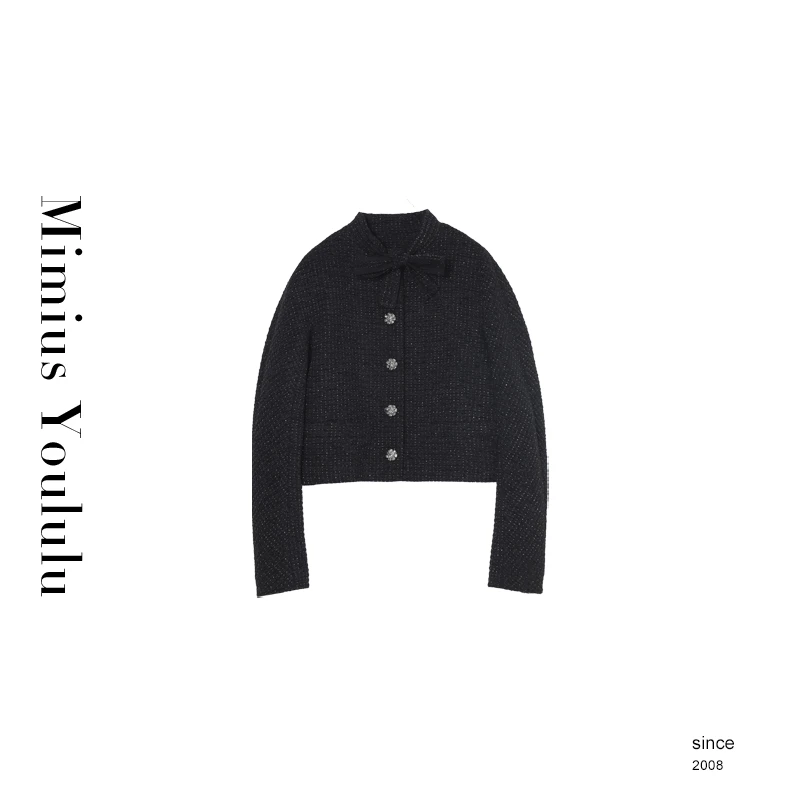 【mimius】&B游鹿鹿【海棠未雨】小香风名媛外套（不含胸针） F07339