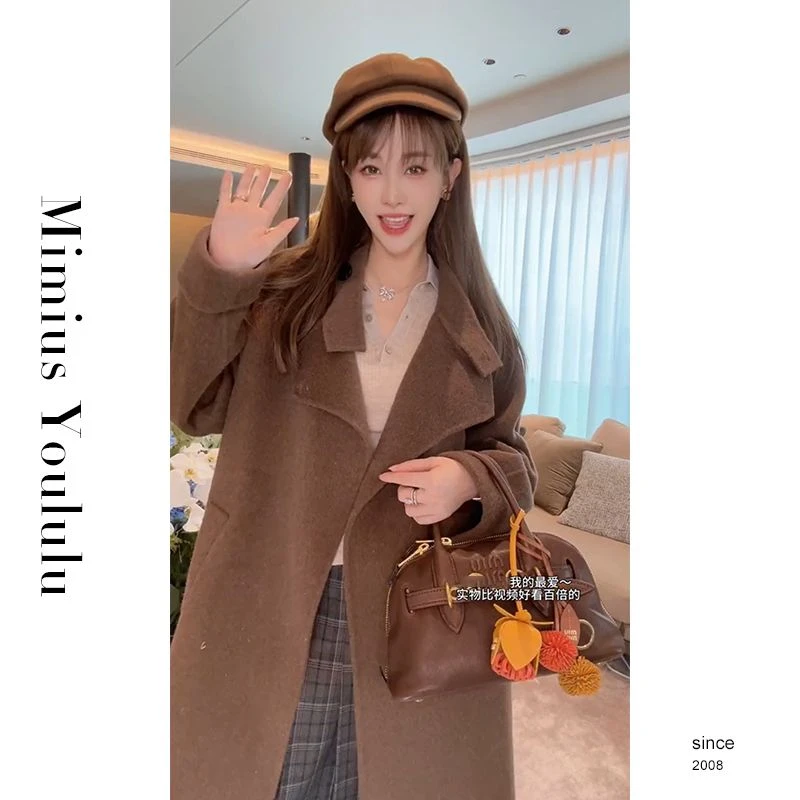 【mimius】沐沐 全羊毛手工双面毛呢高级感外套（含腰带）F07259