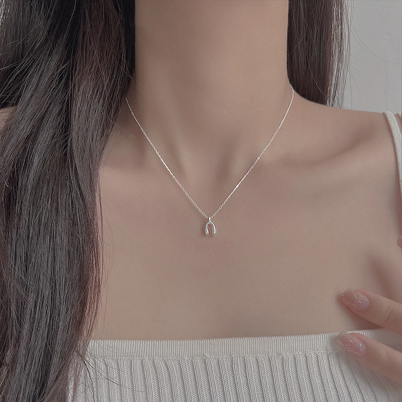 坠链均925银 925纯银许愿骨项链女2023年新款爆款轻奢小众设计感