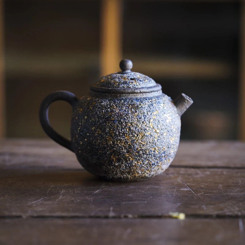 【小田甄陶】蓝金-高越-小龙蛋壶-100CC（高越Q0542）