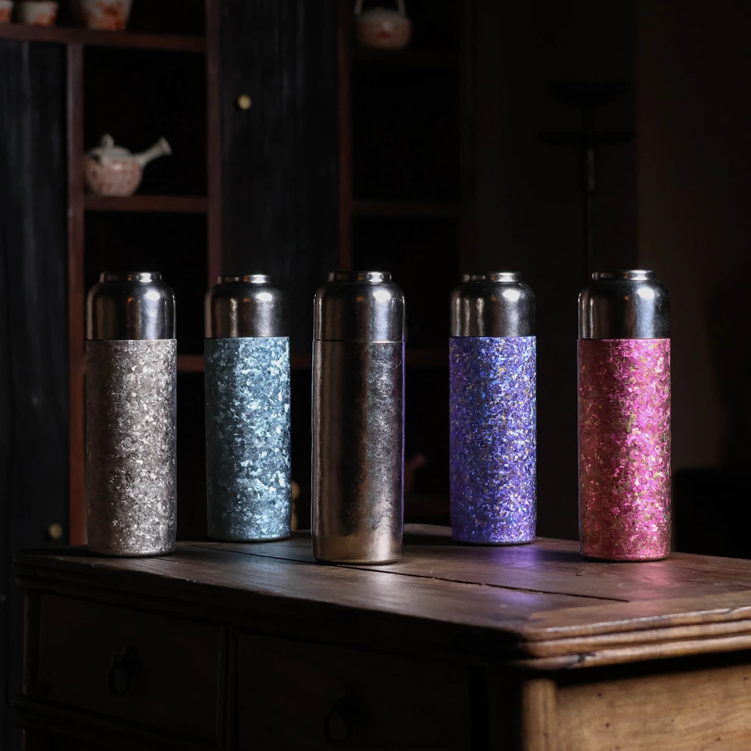 【小田甄陶】纯钛冰花保温杯-400ml