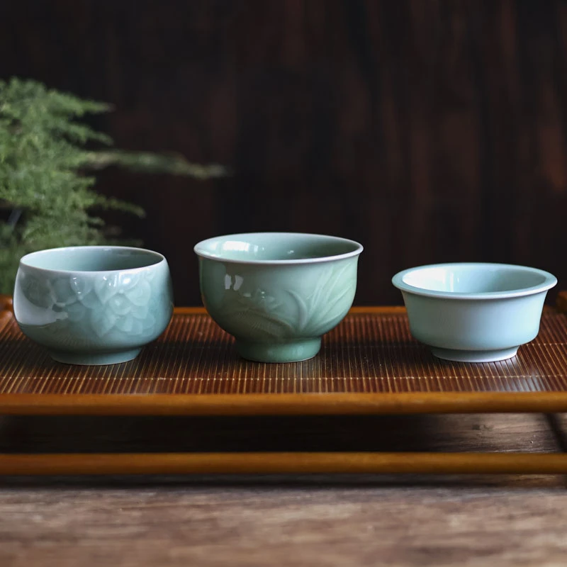 【中国手艺网专属】青瓷杯子随机发一个（V2398）