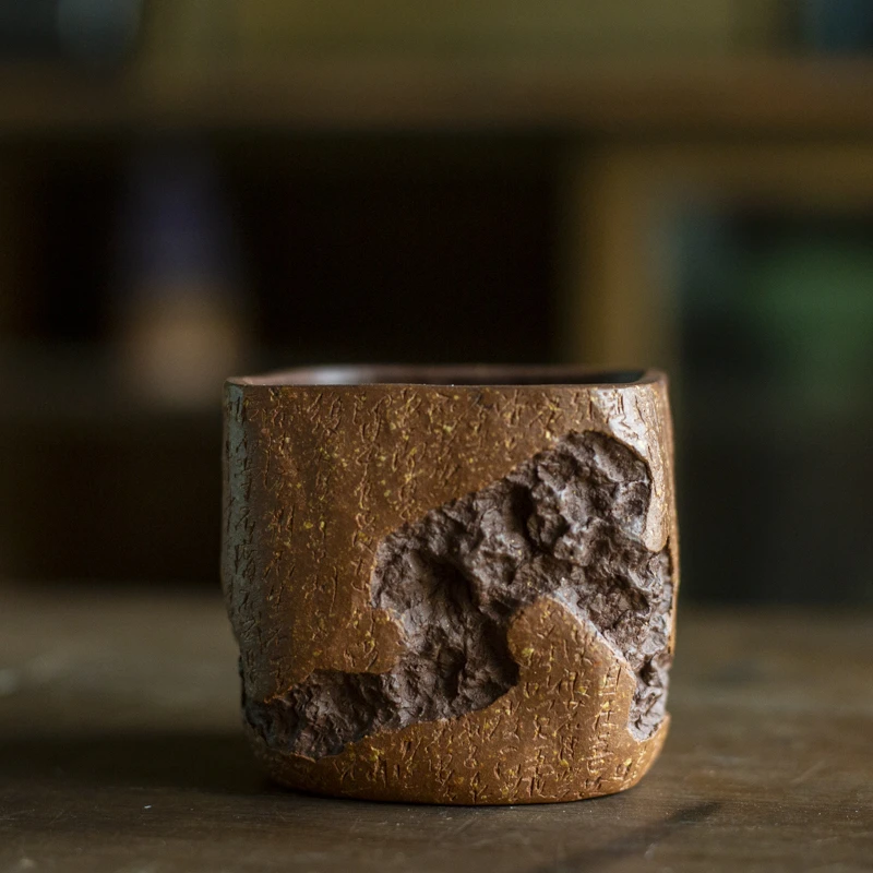 【小田甄陶】拙雅斋-见山心经杯-100ml（V0991）