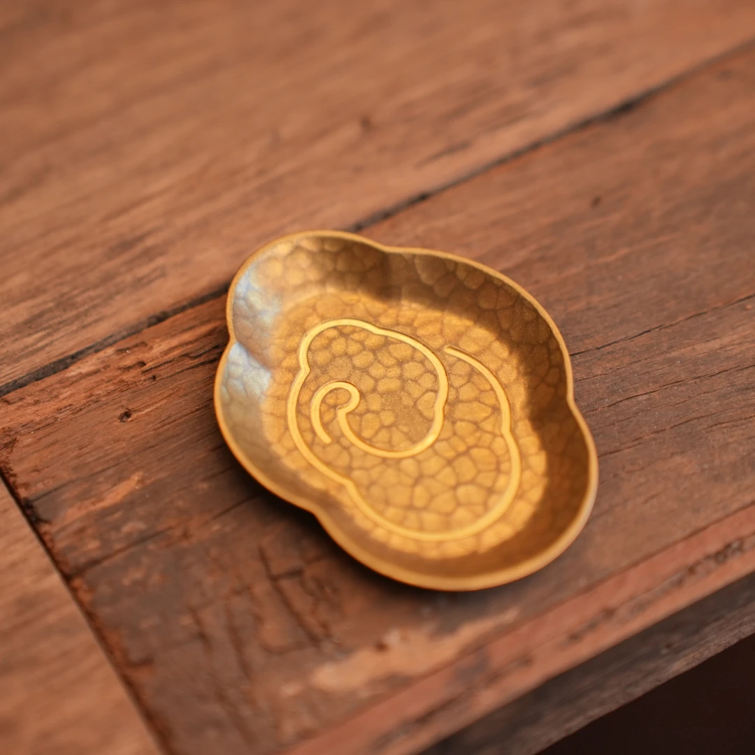 【见珊专属】云端新款杯垫（春喜铜0264）