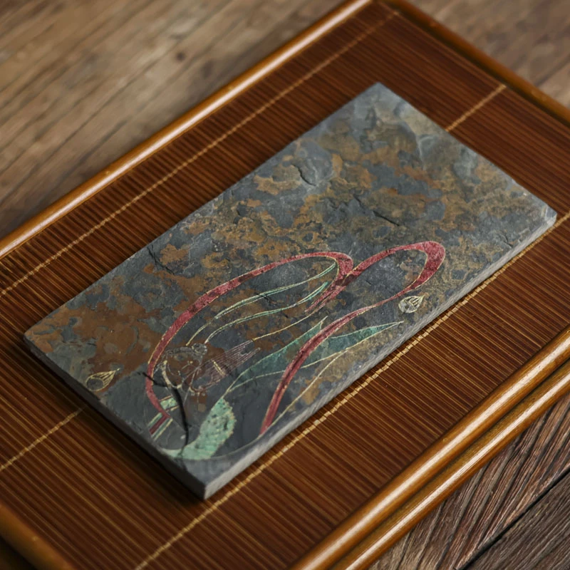 【小田甄陶】北魏飞天笙干泡盘（Q5118）长20CM宽10CM