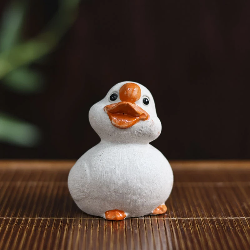 【小田甄陶】小胖鸭茶宠摆件（Q5084）
