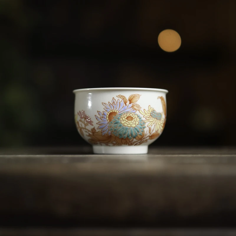 【小田甄陶】向日葵-聖甫-主人杯（聖甫0095）