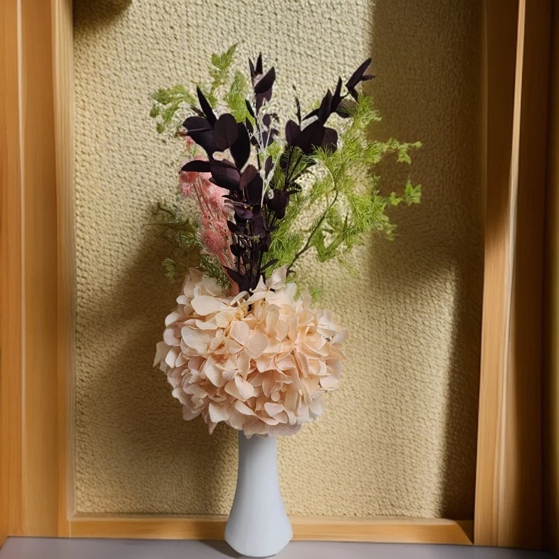 永生花搭配花束花店简约璀璨清新风格家居生活客厅餐桌摆件摆放