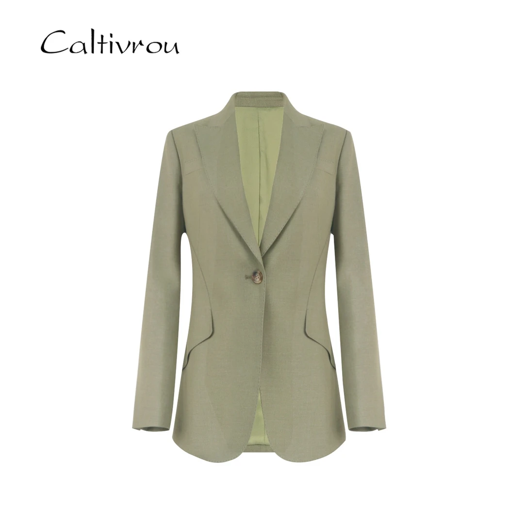 【现货】挺括显瘦质感百搭！一粒扣西装外套-C/A148-Y2684