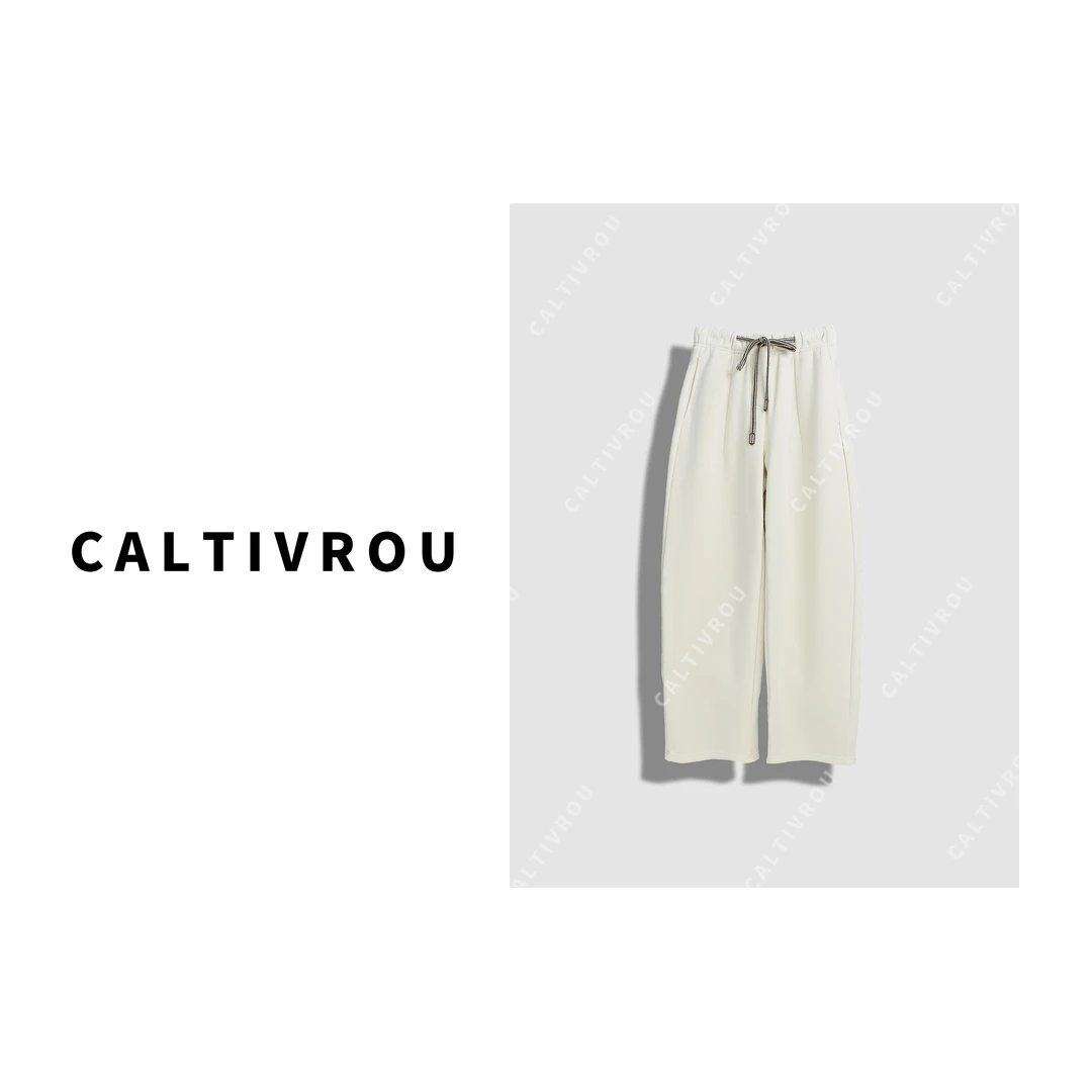 Caltivrou垂丝海棠~秋冬时尚垂感阔腿休闲裤-K13875-X