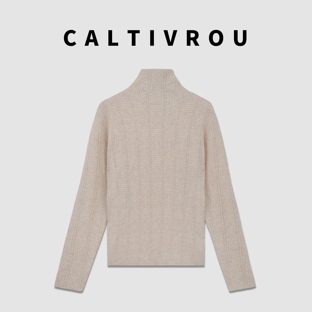 【现货】【纪凡晞纯山羊绒】纯羊绒拉毛针织羊绒衫A127-Y3675