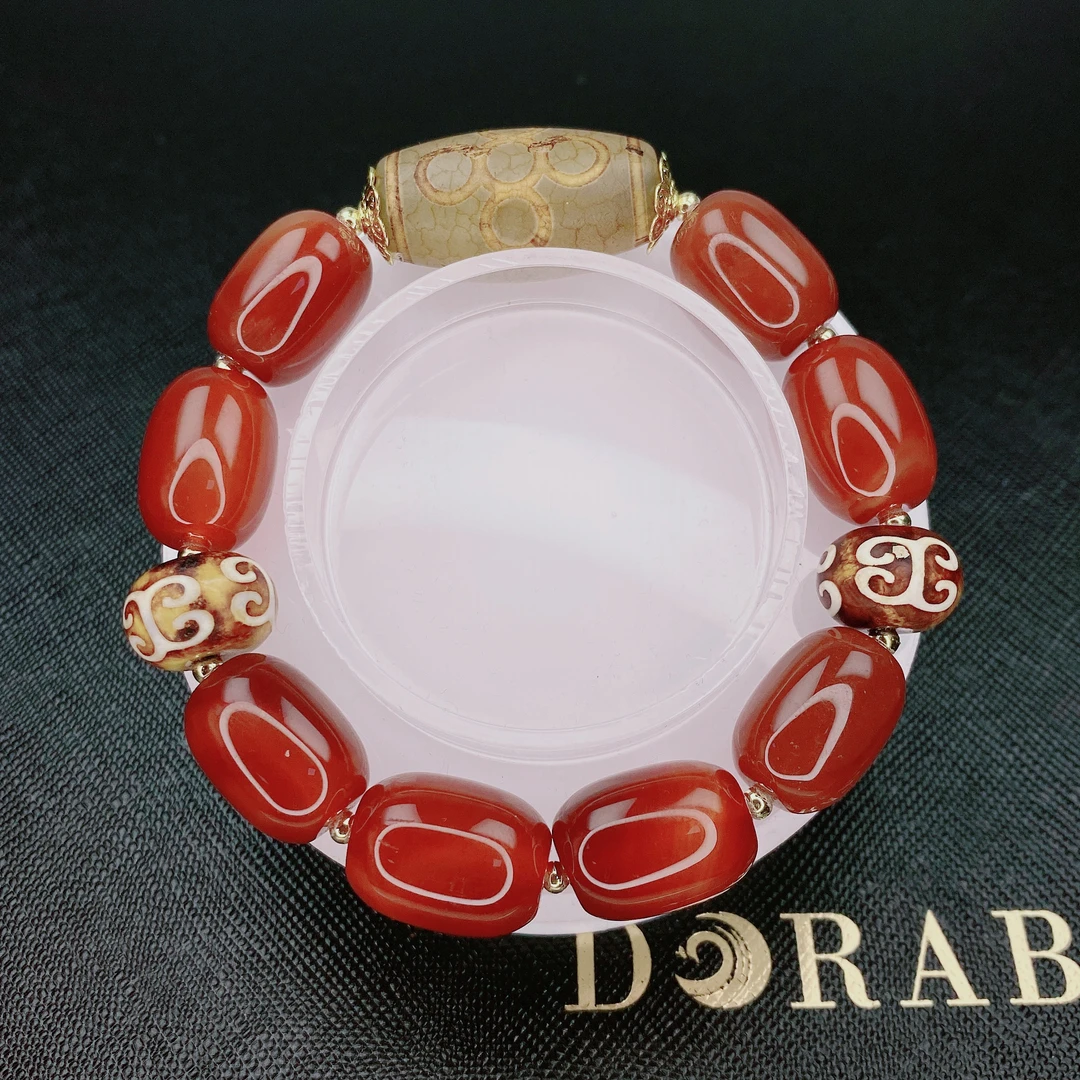 新款玛瑙手串玛瑙米珠手串玛瑙玉石手串男女款【多样性发货】G100