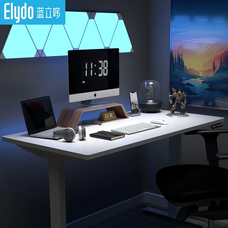 蓝立哆H2电动升降桌办公网红电脑可移动升降书桌电竞游戏桌椅套装