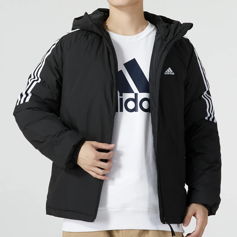 adidas阿迪达斯男装羽绒服冬季新款面包服连帽修身运动外套IT8730