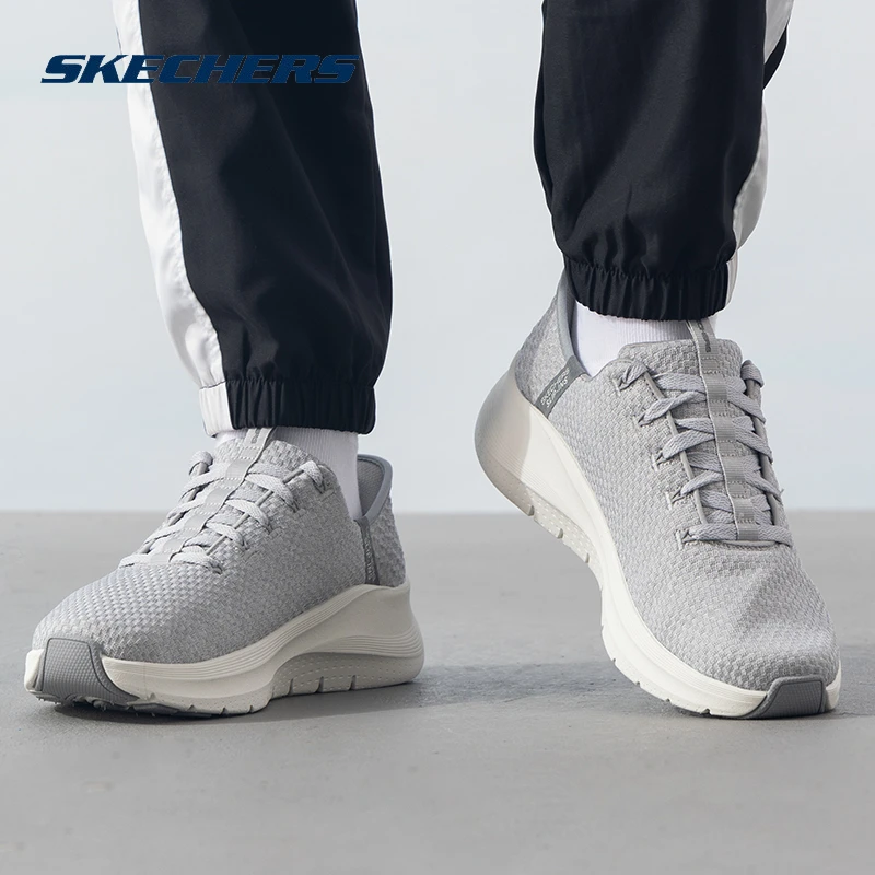 斯凯奇闪穿鞋Slip ins男鞋2024新款轻便透气运动鞋子休闲鞋232462