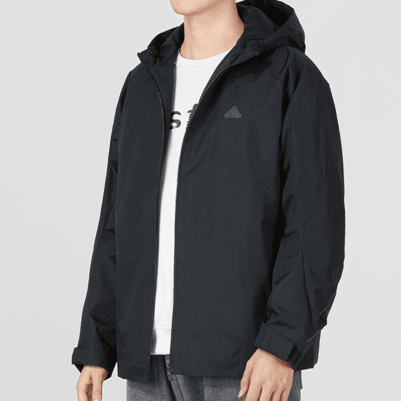 ADIDAS阿迪达斯男装秋季款运动服健身休闲加绒夹克外套上衣HY5831