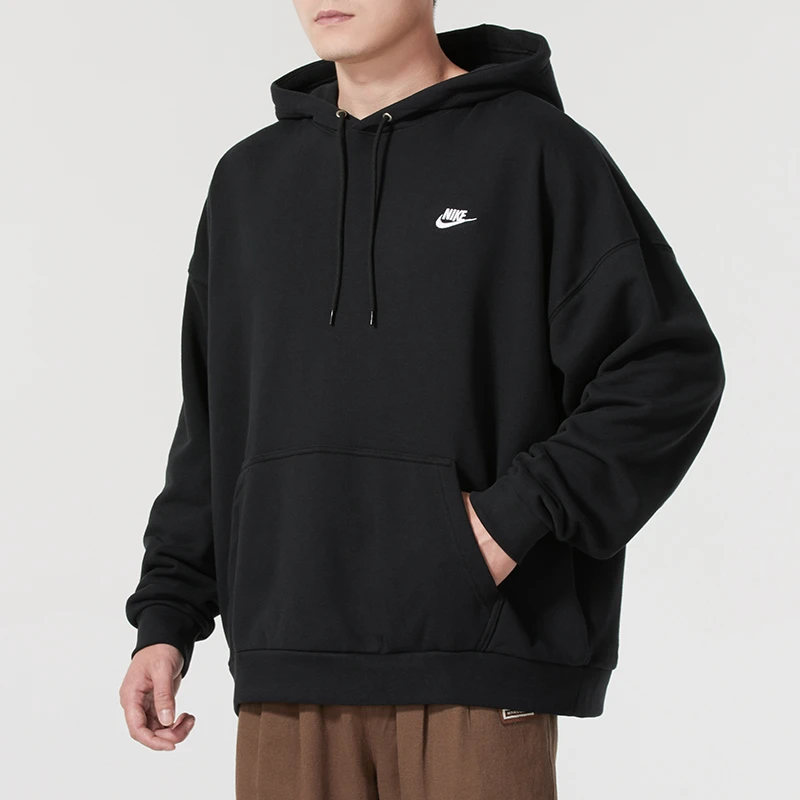 NIKE耐克男装上衣2025春季新款黑色套头连帽衫休闲运动卫衣HJ1817