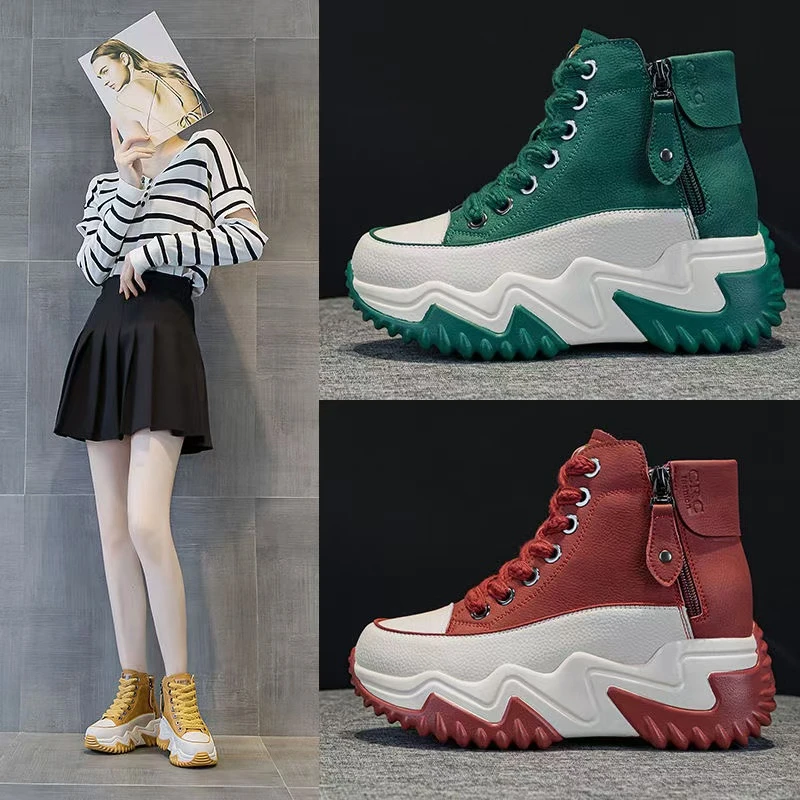 7公分2025年新款老爹鞋秋冬时尚百搭小白女鞋休闲运动鞋韩版板鞋