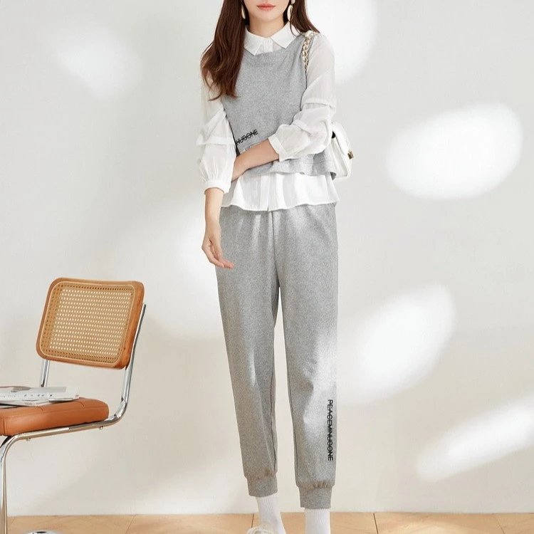 T6067 新品女装休闲时尚两件套卫衣+裤子