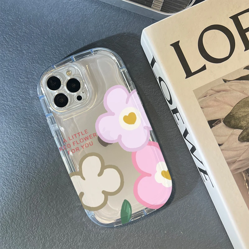 A春款手机壳适用iPhone14PLUS/13p肥皂透明精孔8p/11花苹果12/XS