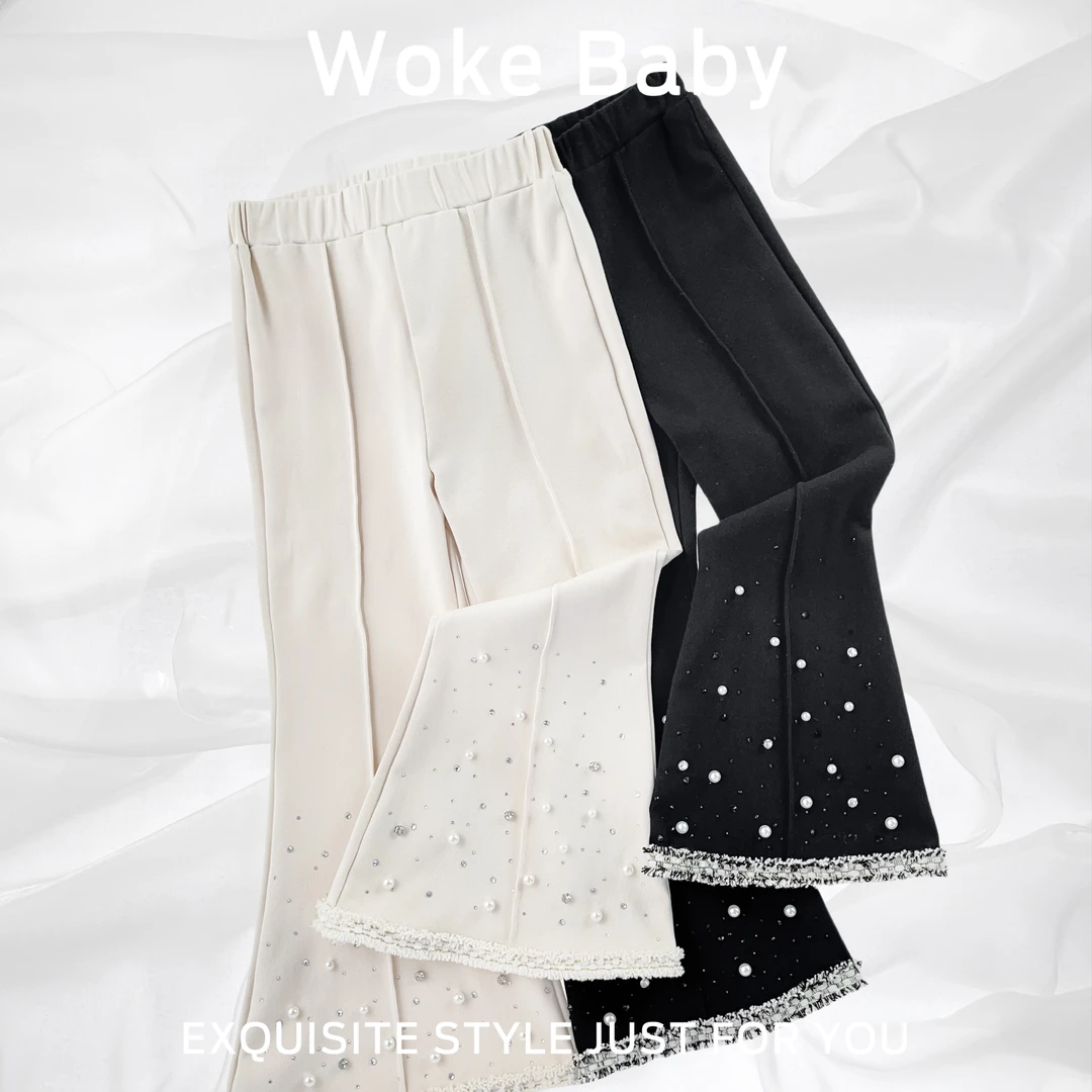 【银河遐想】女童秋季裤子新款长裤时尚洋气儿童百搭汉服 V9021