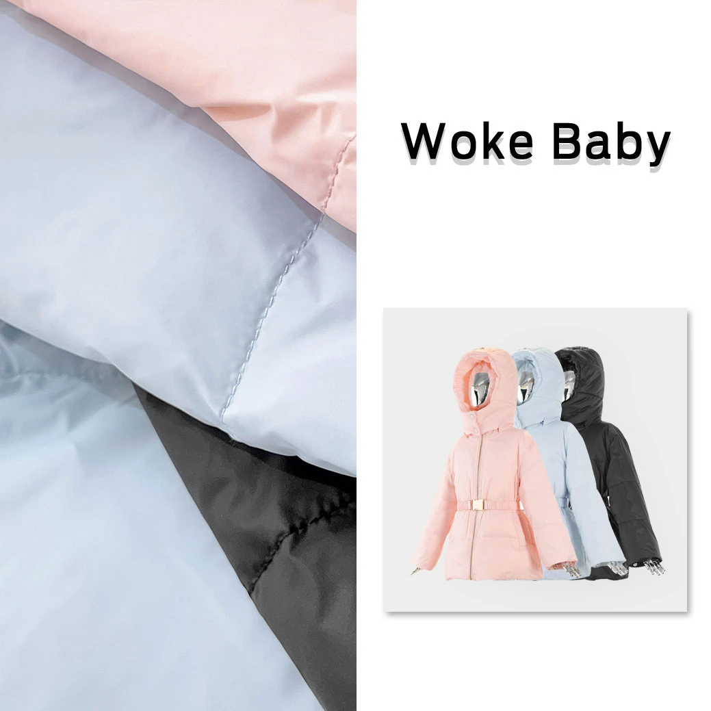 女童冬季新款羽绒服90白鸭绒外套卫衣儿童裤子V9877