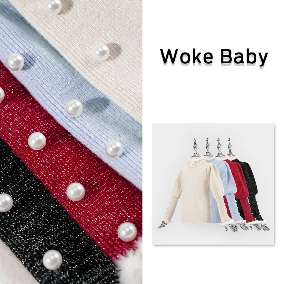 女童加厚毛衣秋冬季水貂绒可爱中大童套头汉服打底衫上衣V10320