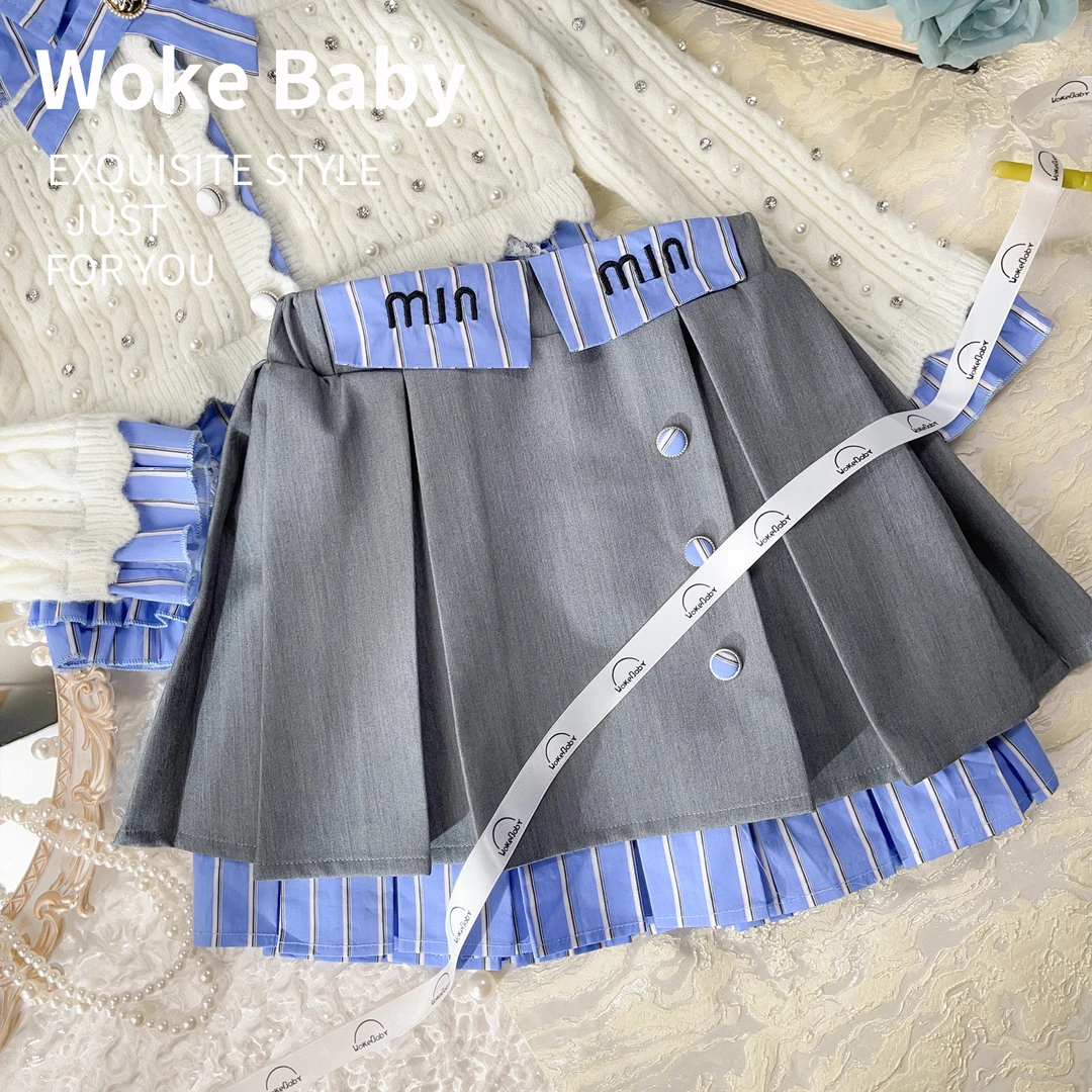 女童春季2024新款儿童时尚休闲汉服裙子 V8024