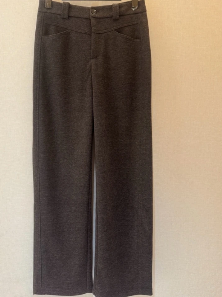 24460024高斯雪岚时尚高腰百搭秋冬休闲裤