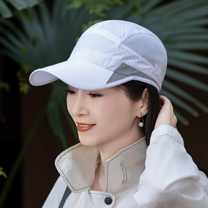 运动帽子女夏季户外跑步防晒帽遮脸太阳帽女款2025遮阳棒球鸭舌帽