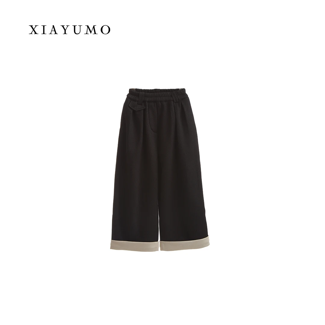 黑色翻边裤子DQ27儿童新款上新暂用白色泡泡袖轻纱礼服