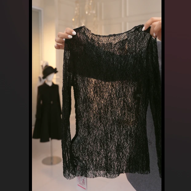 黑色蕾丝打底DT33浮力女童新款上新暂用浮力链接外套