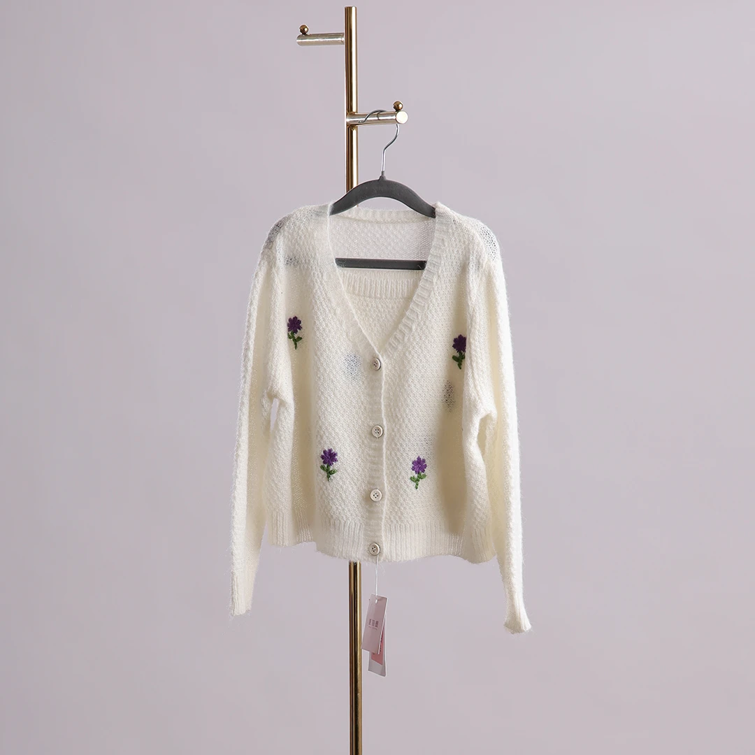 DC26浮力女童新款上新暂用浮力链接白色开衫外套